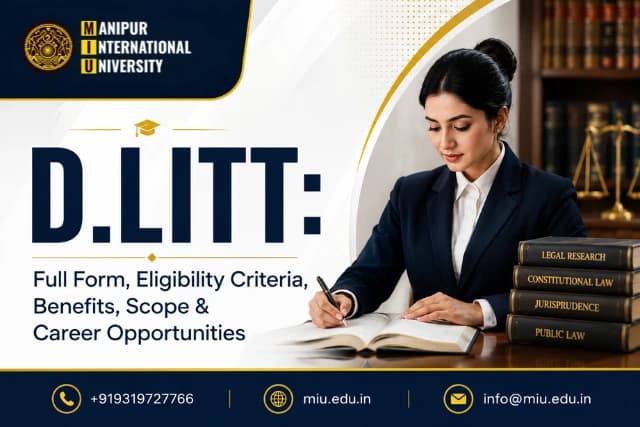 D.LITT: Full Form, Eligibility Criteria, Benefits, Scope & Career Opportunities